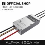 T-MOTOR Contrôleur de vitesse sans balais ALPHA 120A 12S RC 6-12S pour drone RC Multicopter